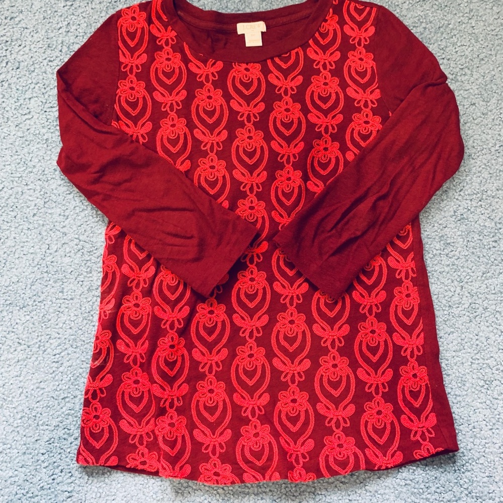 J.Crew • 3/4 sleeve top